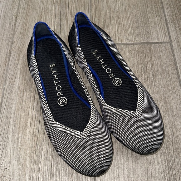 Rothy’s Navy Birdseye Round Toe Size 8 - Picture 4 of 15